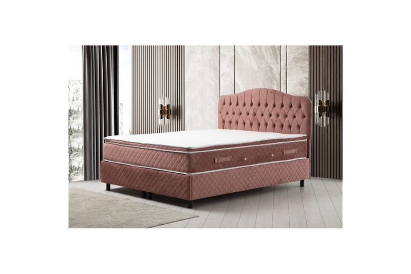 Subash Sängpaket Kontinentalsäng 150x200 cm - Rodnadsrosa - Möbler - Säng - Kontinentalsäng