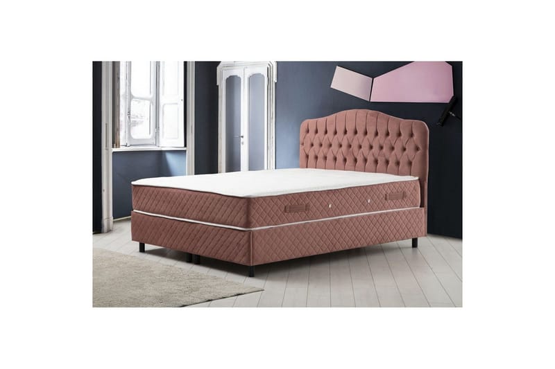 Subato Sängpaket Kontinentalsäng 150x200 cm - Rodnadsrosa - Möbler - Säng - Kontinentalsäng