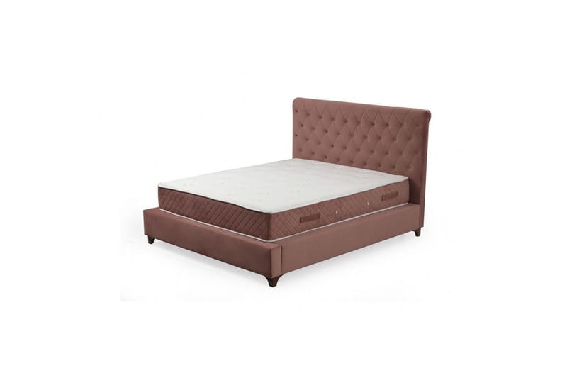 Subra Komplett Sängpaket 140x200 cm - Mörkröd - Möbler - Säng - Komplett sängpaket