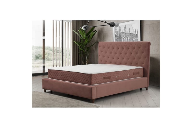 Subra Komplett Sängpaket 140x200 cm - Mörkröd - Möbler - Säng - Komplett sängpaket