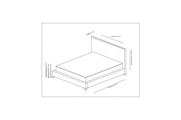 Subra Komplett Sängpaket 160x200 cm - Grafitgrå - Möbler - Säng - Komplett sängpaket