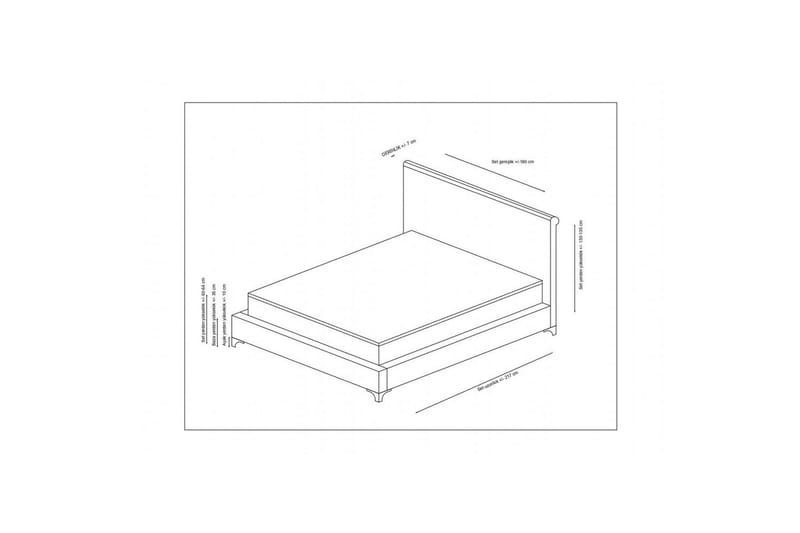 Subra Sängpaket Ramsäng 160x200 cm - Beige - Möbler - Säng - Ramsäng