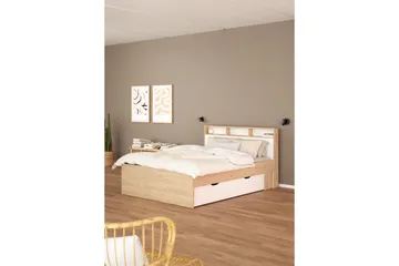 Sumita Sängram 140x190 cm - Natur/Vit - Möbler - Säng - Sängram & sängstomme