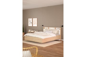 Sumita Sängram 160x200 cm - Natur/Vit - Möbler - Säng - Sängram & sängstomme