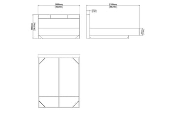 Sumita Sängram 160x200 cm - Natur/Vit - Möbler - Säng - Sängram & sängstomme
