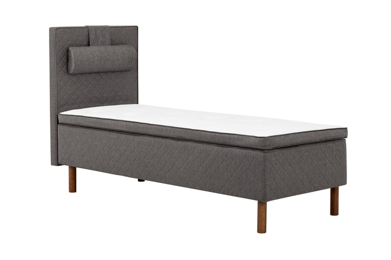 Sundborn Ramsäng 90x200 Medelfast Latex - Grå - Möbler - Säng - Enkelsäng