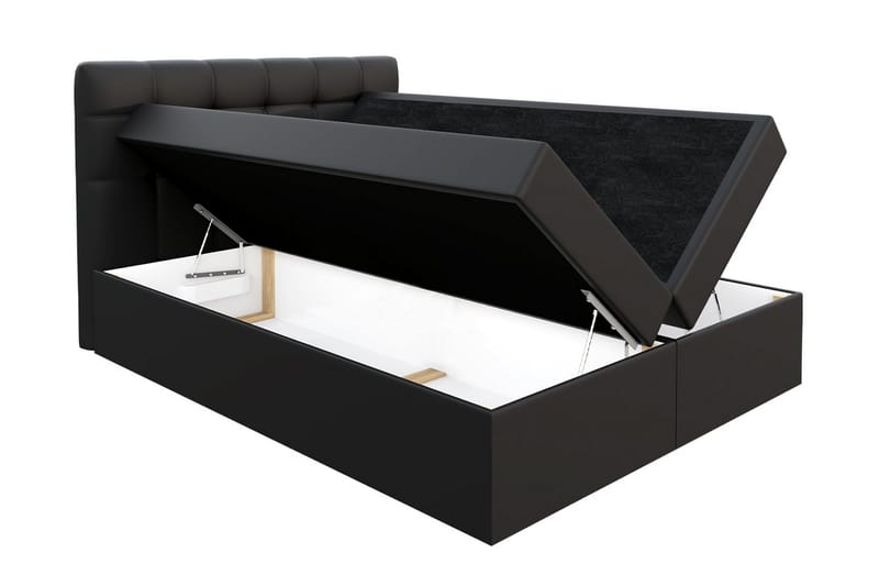 Svenes Kontinentalsäng 140x200 cm - Svart - Möbler - Säng - Kontinentalsäng