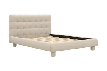 Teddy Komplett Sängpaket Sängram med Madrass 120x200 cm - Beige - Möbler - Säng - Komplett sängpaket