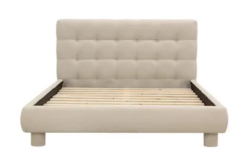 Teddy Komplett Sängpaket Sängram med Madrass 120x200 cm - Beige - Möbler - Säng - Ramsäng