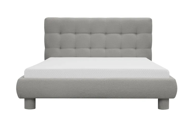 Teddy Komplett Sängpaket Sängram med Madrass 120x200 cm, Grå