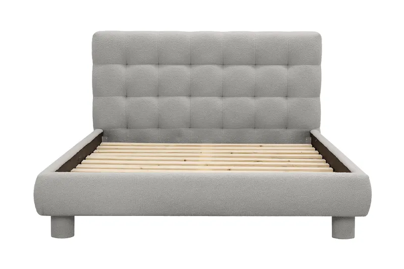 Teddy Komplett Sängpaket Sängram med Madrass 120x200 cm - Grå - Möbler - Säng - Ramsäng