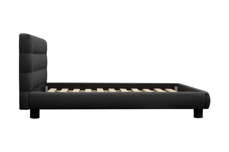 Teddy Komplett Sängpaket Sängram med Madrass 120x200 cm - Svart - Möbler - Säng - Komplett sängpaket