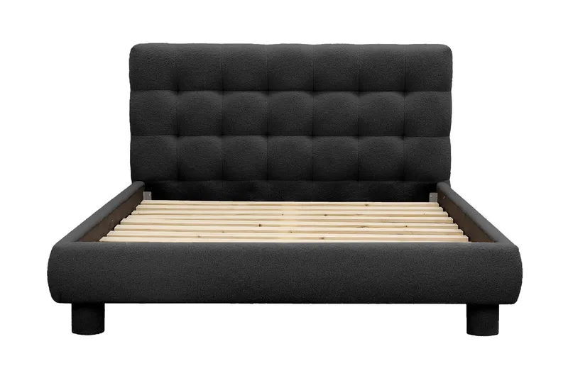 Teddy Komplett Sängpaket Sängram med Madrass 120x200 cm - Svart - Möbler - Säng - Komplett sängpaket