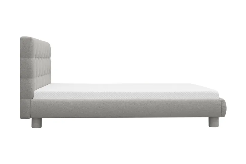 Teddy Komplett Sängpaket Sängram med Madrass 140x200 cm - Grå - Möbler - Säng - Dubbelsäng
