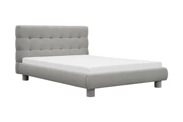 Teddy Komplett Sängpaket Sängram med Madrass 140x200 cm - Grå - Möbler - Säng - Dubbelsäng