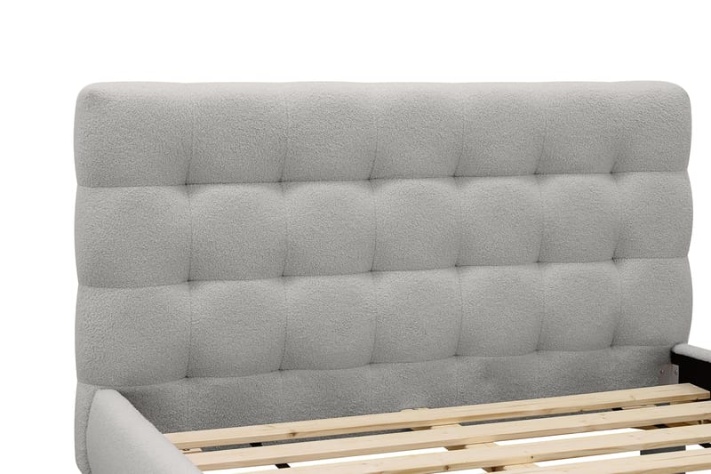 Teddy Komplett Sängpaket Sängram med Madrass 140x200 cm - Grå - Möbler - Säng - Ramsäng