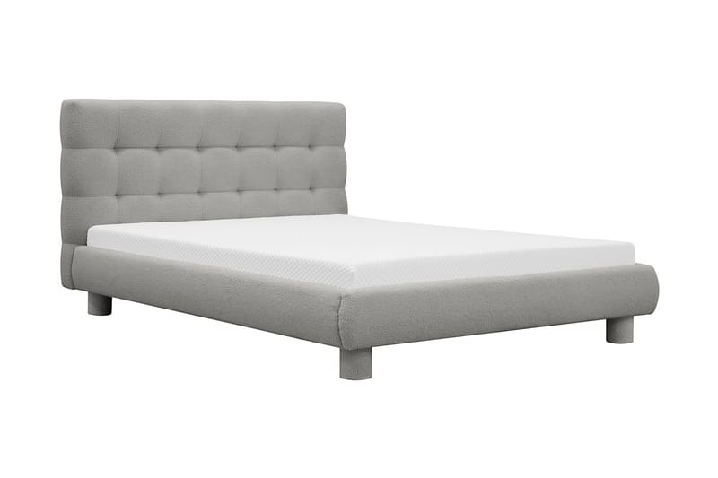 Teddy Komplett Sängpaket Sängram med Madrass 140x200 cm - Grå - Möbler - Säng - Ramsäng