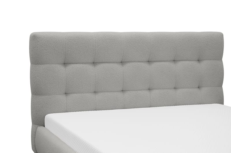 Teddy Komplett Sängpaket Sängram med Madrass 140x200 cm - Grå - Möbler - Säng - Ramsäng