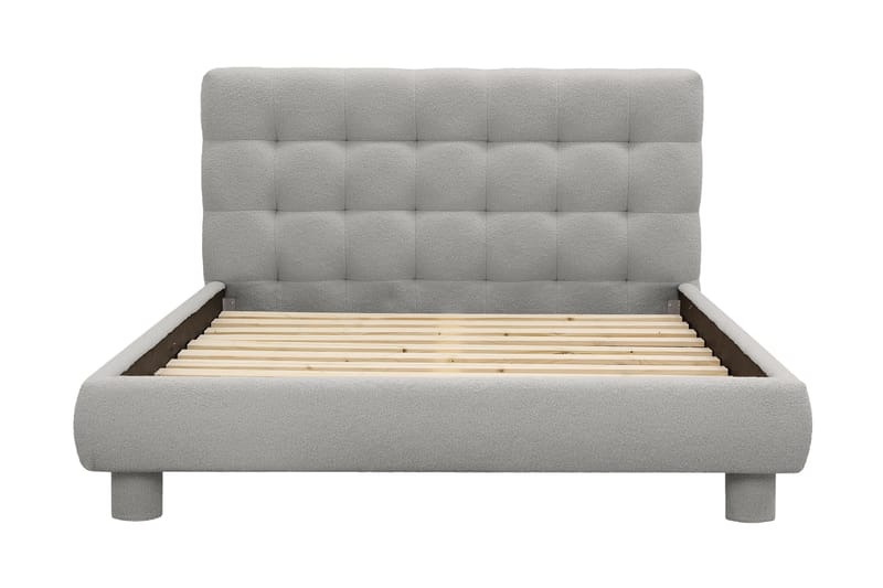 Teddy Komplett Sängpaket Sängram med Madrass 140x200 cm - Grå - Möbler - Säng - Ramsäng