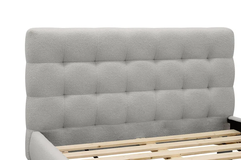 Teddy Komplett Sängpaket Sängram med Madrass 140x200 cm - Grå - Möbler - Säng - Dubbelsäng