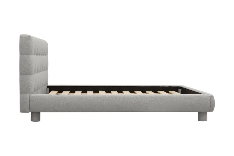 Teddy Komplett Sängpaket Sängram med Madrass 140x200 cm - Grå - Möbler - Säng - Dubbelsäng