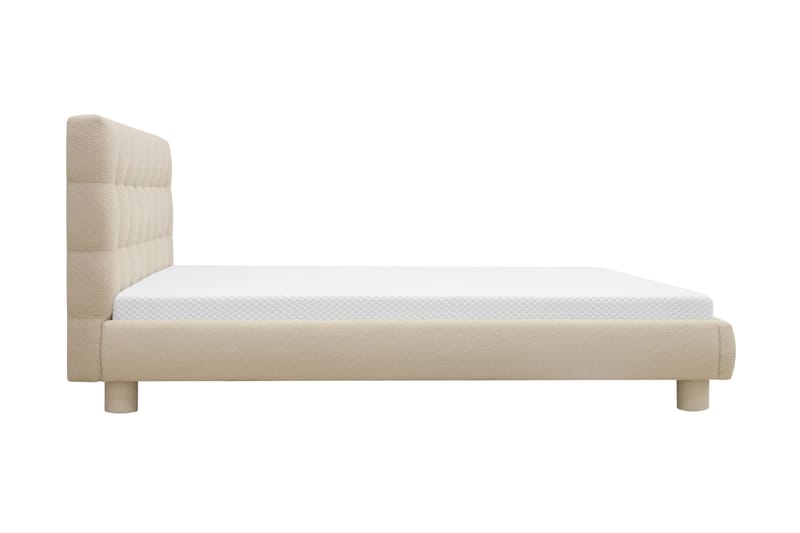 Teddy Komplett Sängpaket Sängram med Madrass 160x200 cm - Beige - Möbler - Säng - Ramsäng
