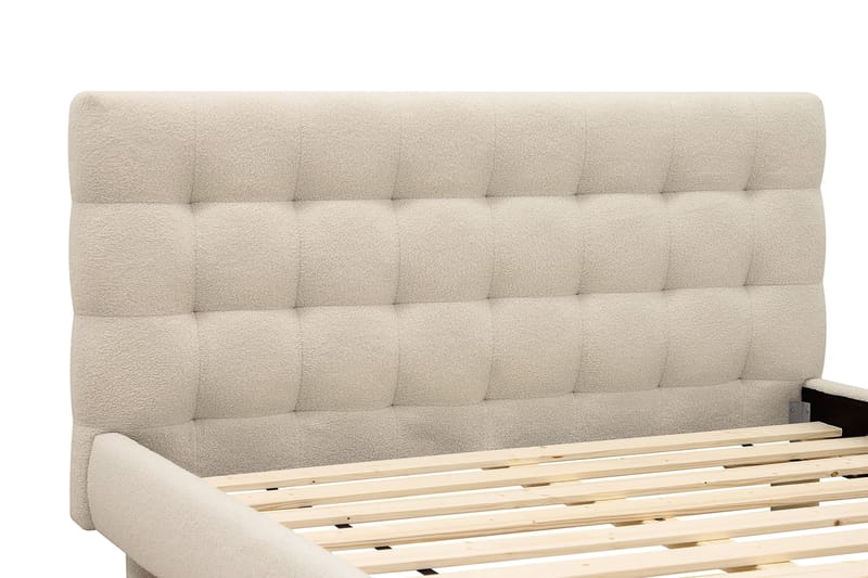 Teddy Komplett Sängpaket Sängram med Madrass 160x200 cm - Beige - Möbler - Säng - Ramsäng