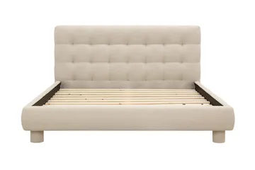 Teddy Komplett Sängpaket Sängram med Madrass 160x200 cm - Beige - Möbler - Säng - Dubbelsäng