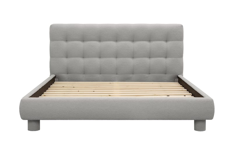 Teddy Komplett Sängpaket Sängram med Madrass 160x200 cm - Grå - Möbler - Säng - Ramsäng