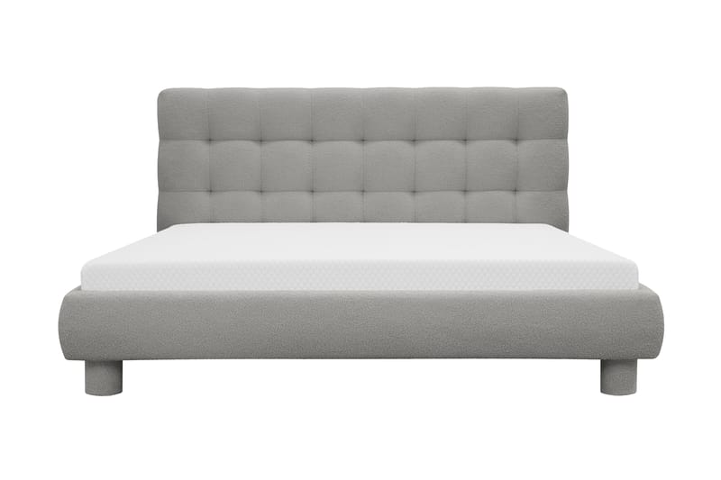 Teddy Komplett Sängpaket Sängram med Madrass 160x200 cm - Grå - Möbler - Säng - Ramsäng