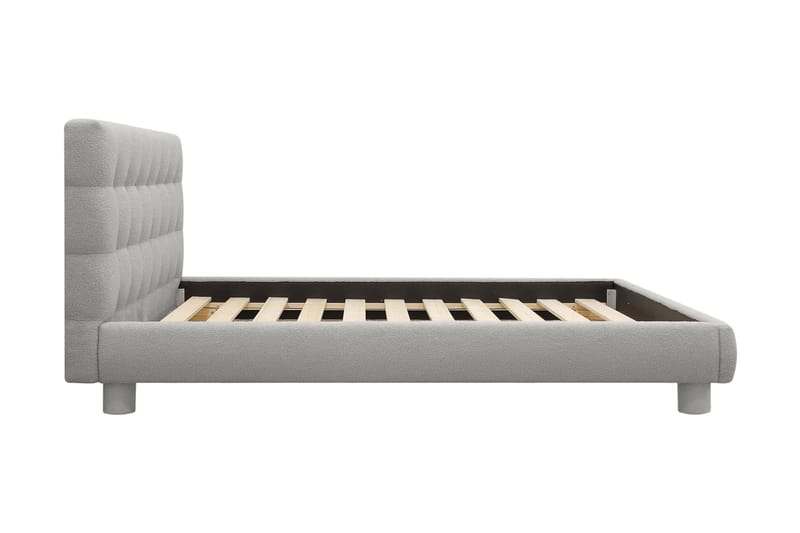 Teddy Komplett Sängpaket Sängram med Madrass 160x200 cm - Grå - Möbler - Säng - Ramsäng