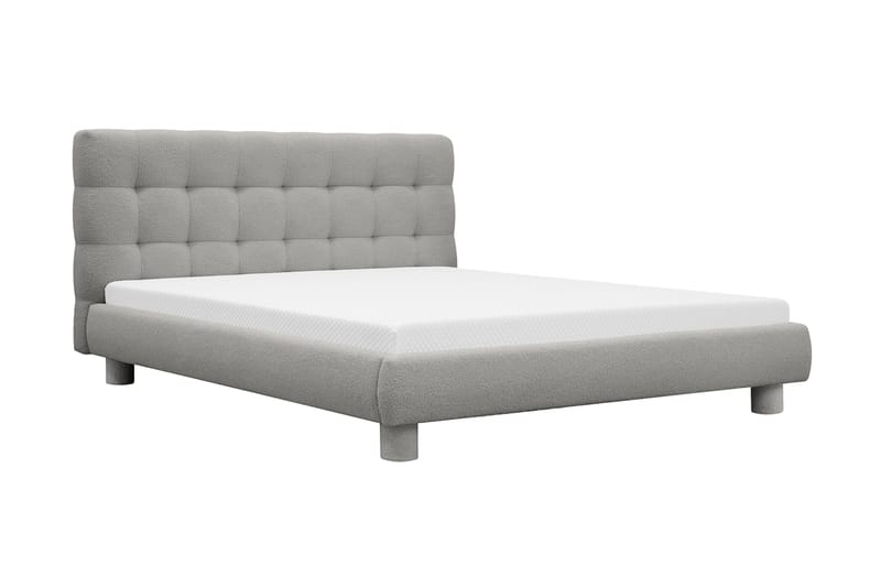 Teddy Komplett Sängpaket Sängram med Madrass 160x200 cm - Grå - Möbler - Säng - Ramsäng