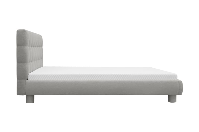 Teddy Komplett Sängpaket Sängram med Madrass 160x200 cm - Grå - Möbler - Säng - Ramsäng