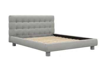 Teddy Komplett Sängpaket Sängram med Madrass 160x200 cm - Grå - Möbler - Säng - Ramsäng