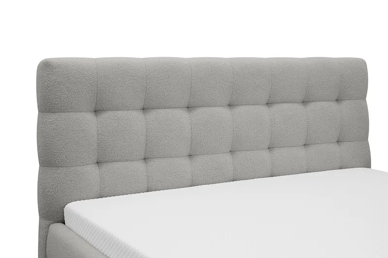 Teddy Komplett Sängpaket Sängram med Madrass 160x200 cm - Grå - Möbler - Säng - Ramsäng