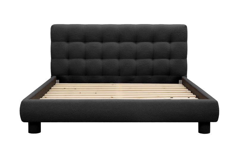 Teddy Komplett Sängpaket Sängram med Madrass 160x200 cm - Svart - Möbler - Säng - Dubbelsäng