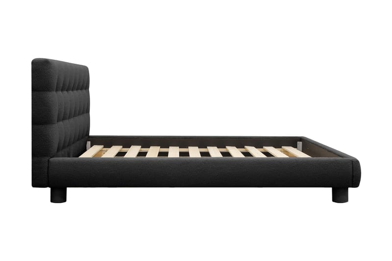 Teddy Komplett Sängpaket Sängram med Madrass 160x200 cm - Svart - Möbler - Säng - Ramsäng