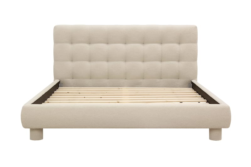 Teddy Komplett Sängpaket Sängram med Madrass 180x200 cm - Beige - Möbler - Säng - Ramsäng