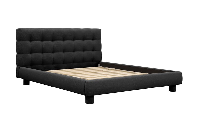 Teddy Komplett Sängpaket Sängram med Madrass 180x200 cm - Svart - Möbler - Säng - Ramsäng