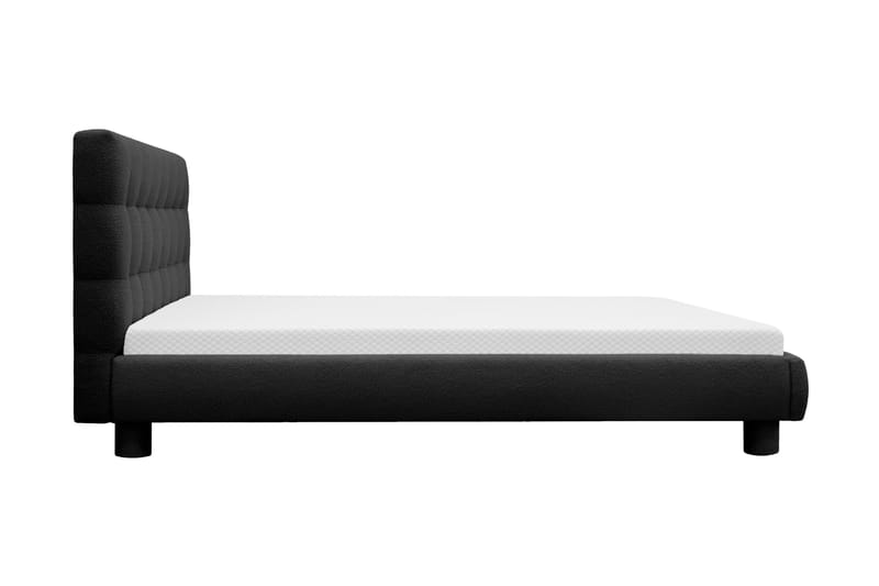 Teddy Komplett Sängpaket Sängram med Madrass 180x200 cm - Svart - Möbler - Säng - Ramsäng