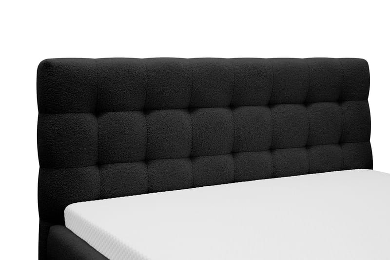 Teddy Komplett Sängpaket Sängram med Madrass 180x200 cm - Svart - Möbler - Säng - Ramsäng
