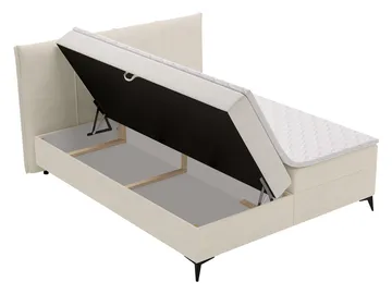 Thoros Komplett Sängpaket 140x200 cm Kontinentalsäng med Förvaring - Beige - Möbler - Säng - Kontinentalsäng