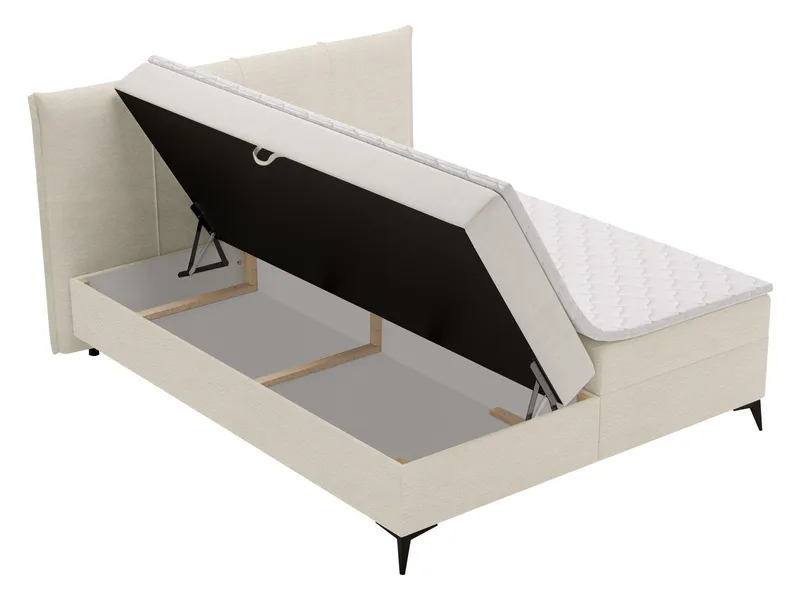 Thoros Komplett Sängpaket 140x200 cm Kontinentalsäng med Förvaring - Mörkgrå - Möbler - Säng - Kontinentalsäng