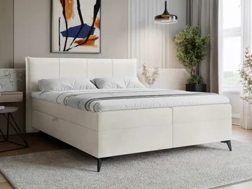 Thoros Komplett Sängpaket 140x200 cm Kontinentalsäng med Förvaring - Vit - Möbler - Säng - Kontinentalsäng