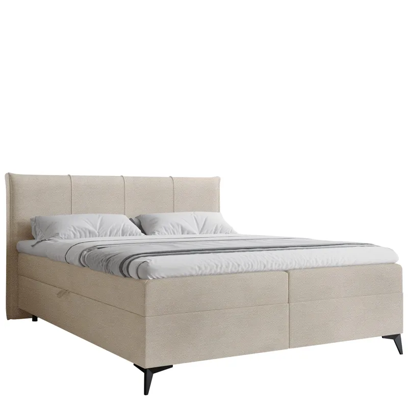 Thoros Komplett Sängpaket 180x200 cm Kontinentalsäng med Förvaring, Beige