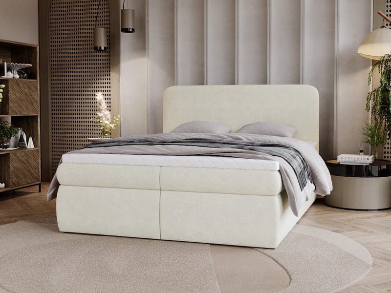 Thyrelis Sängpaket Kontinentalsäng 140x200 cm med Lyftförvaring - Beige - Möbler - Säng - Kontinentalsäng