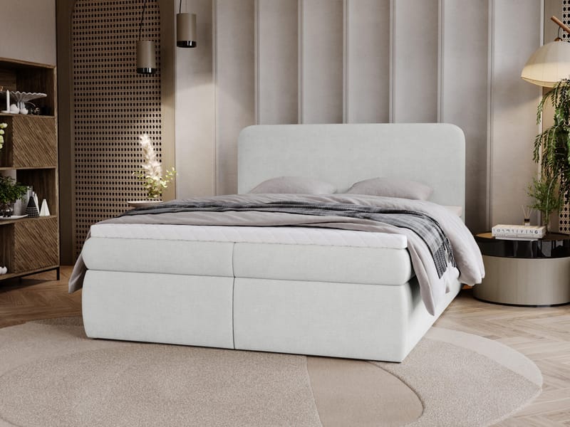 Thyrelis Sängpaket Kontinentalsäng 140x200 cm med Lyftförvaring - Ljusgrå - Möbler - Säng - Kontinentalsäng