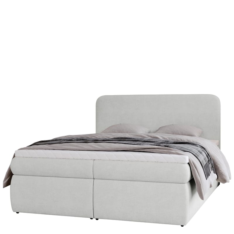 Thyrelis Sängpaket Kontinentalsäng 140x200 cm med Lyftförvaring, Ljusgrå