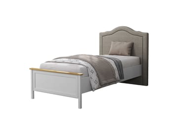 Tolina Sängram 100x200 cm - Crème, ek, grå - Möbler - Säng - Säng med förvaring