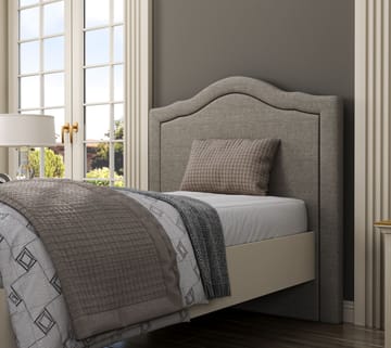 Tolina Sängram 100x200 cm - Crème, ek, grå - Möbler - Säng - Säng med förvaring